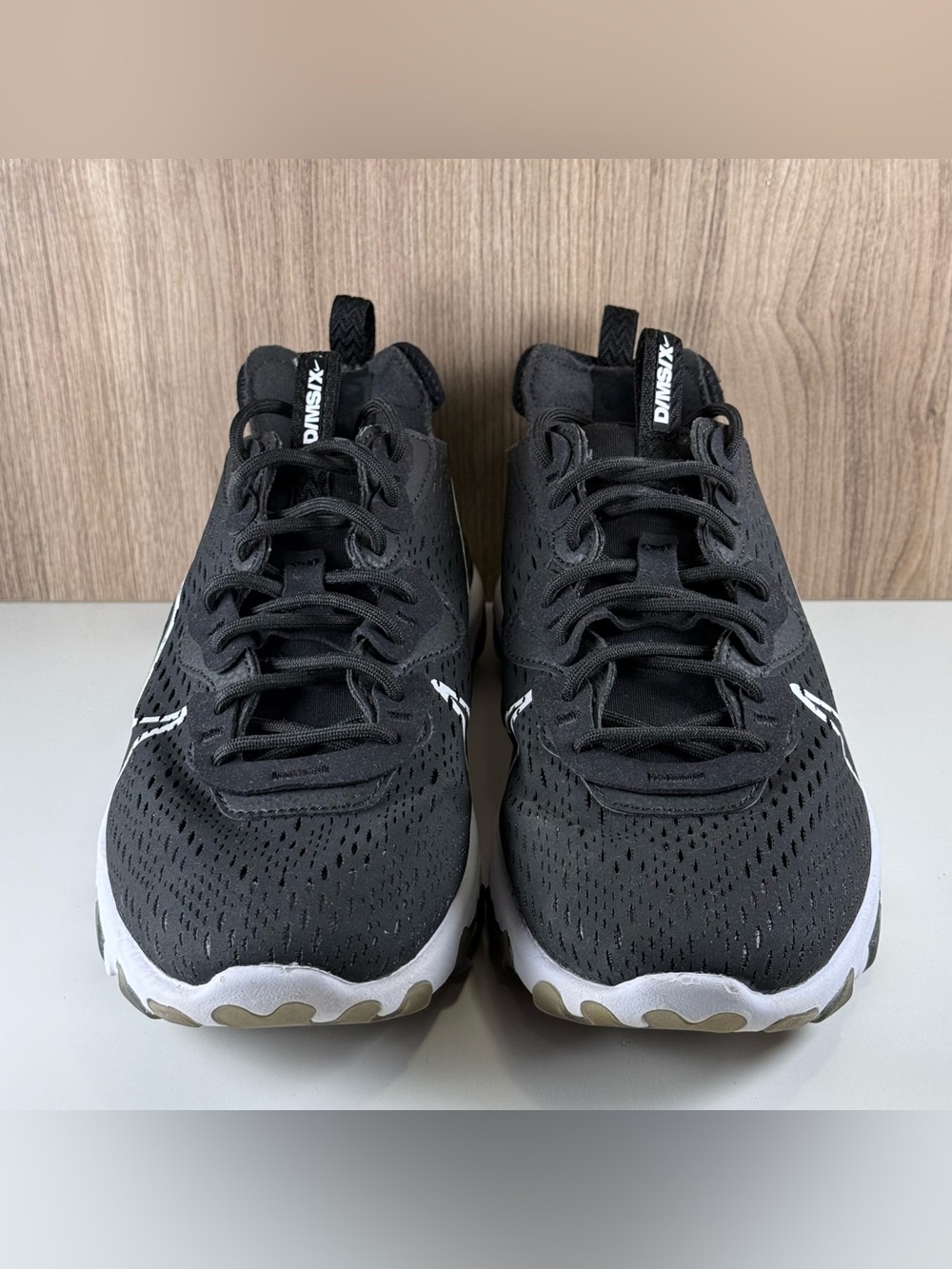 Nike React Vision Black White Running Shoes CD4373-006 Men’s Size 9 - Picture 2 of 9